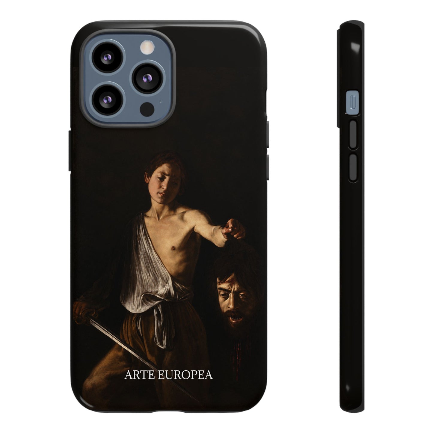 David with the Head of Goliath- Caravaggio (1609-1610) - iPhone Case