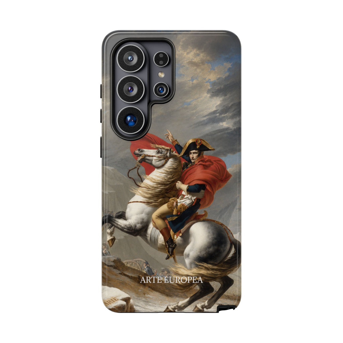 Napoleon Crossing the Alps (Red) — Jacques-Louis David