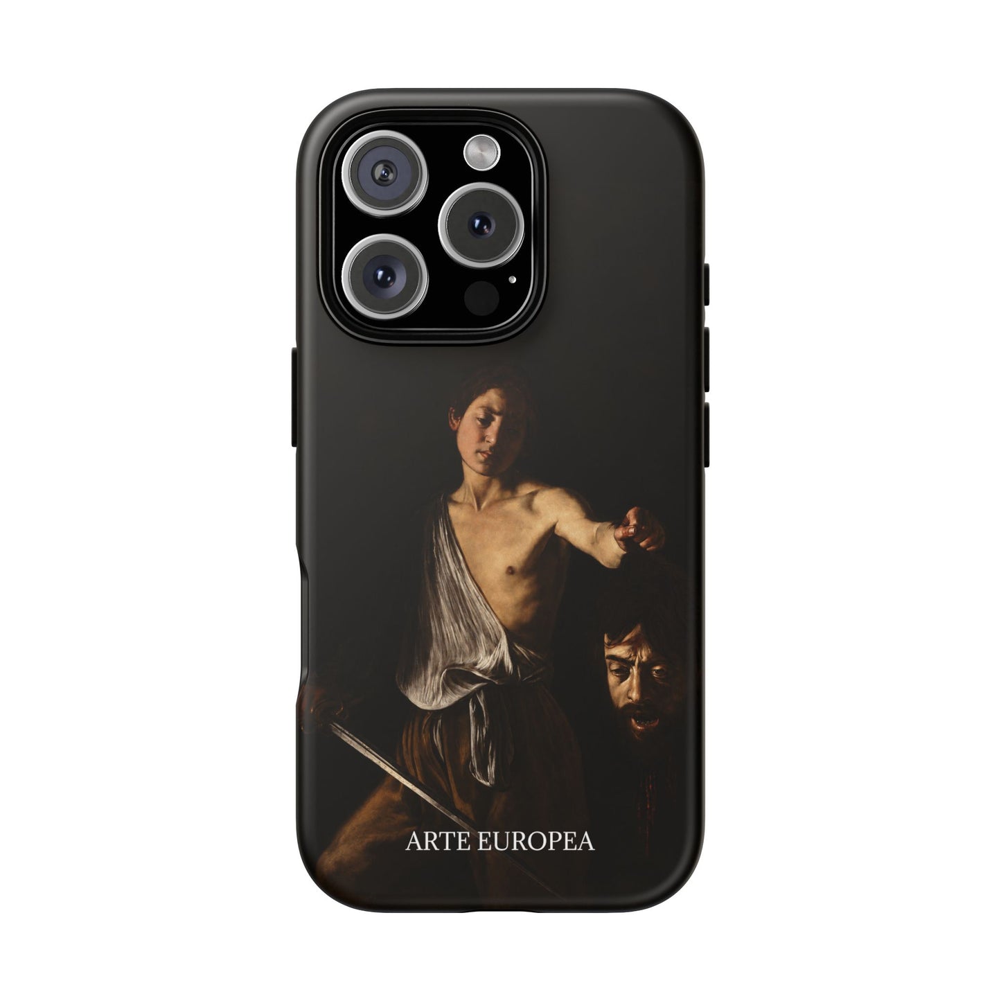 David with the Head of Goliath- Caravaggio (1609-1610) - iPhone Case
