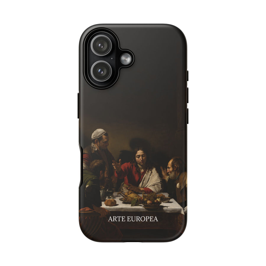 Supper at Emmaus by Caravaggio, phone case