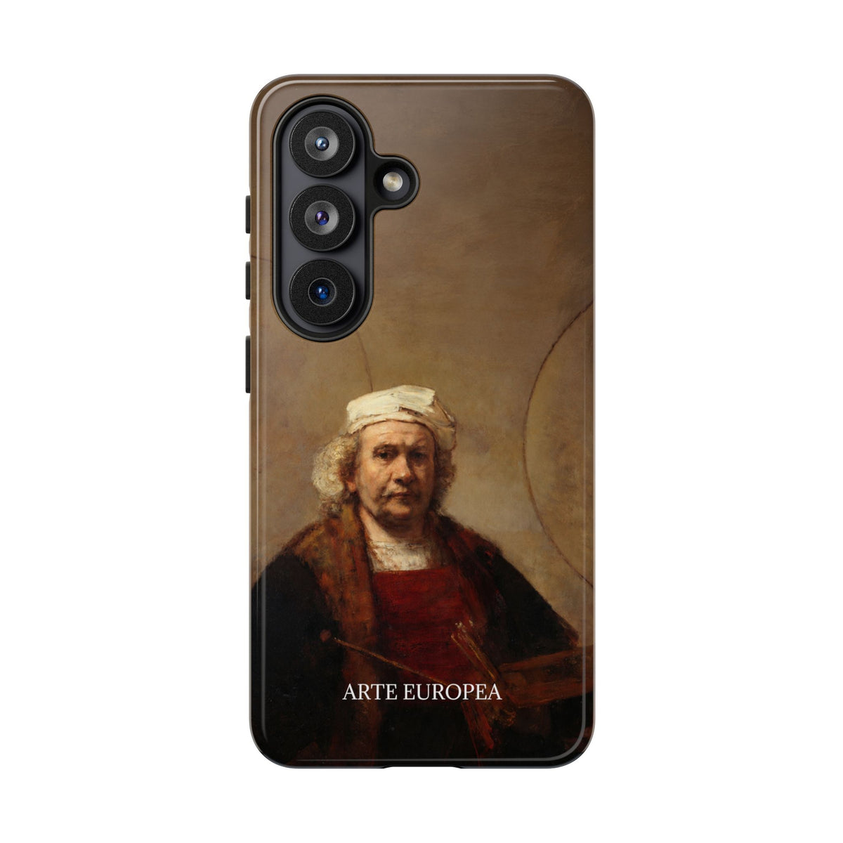 Self-Portrait with Two Circles — Rembrandt van Rijn