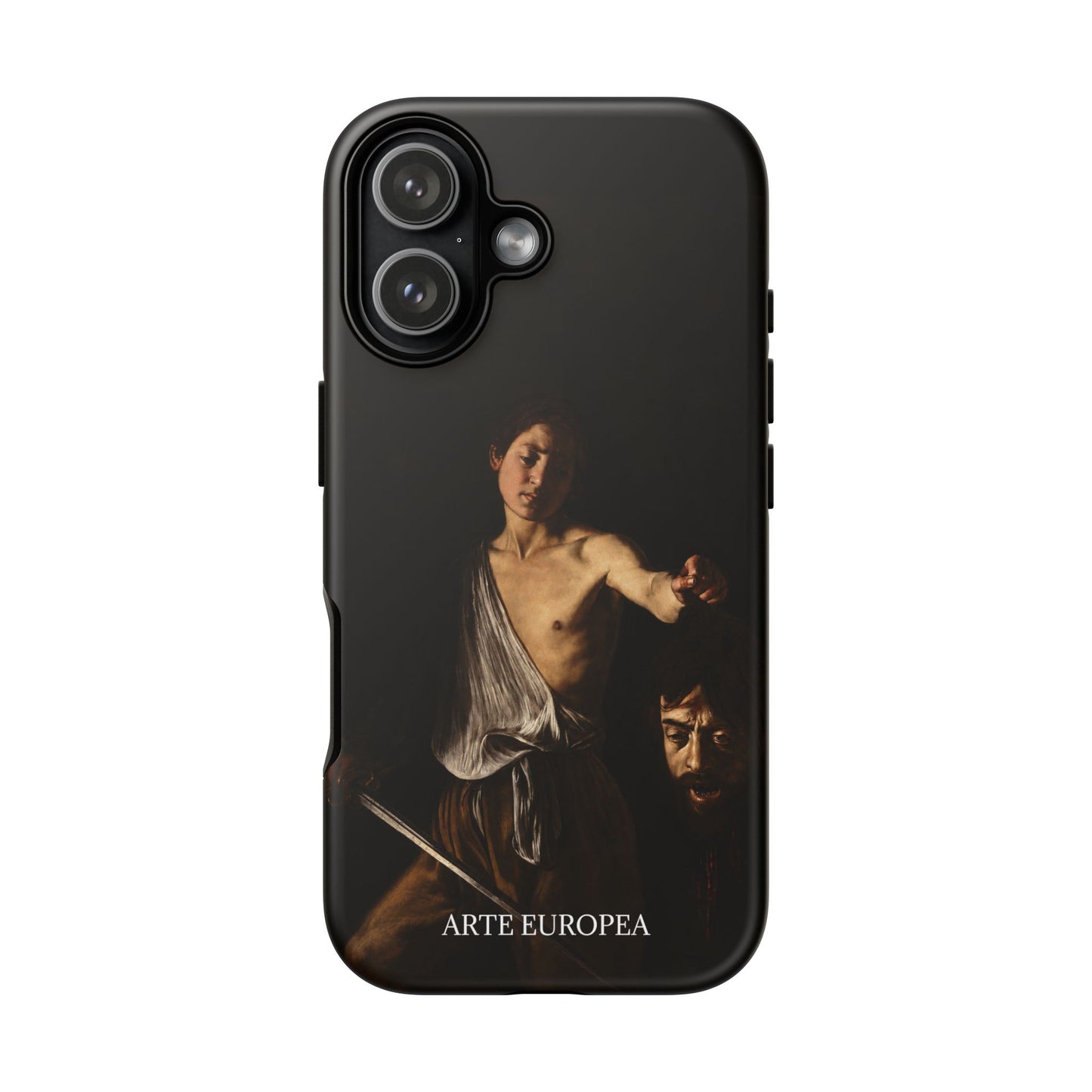 David with the Head of Goliath- Caravaggio (1609-1610) - iPhone Case