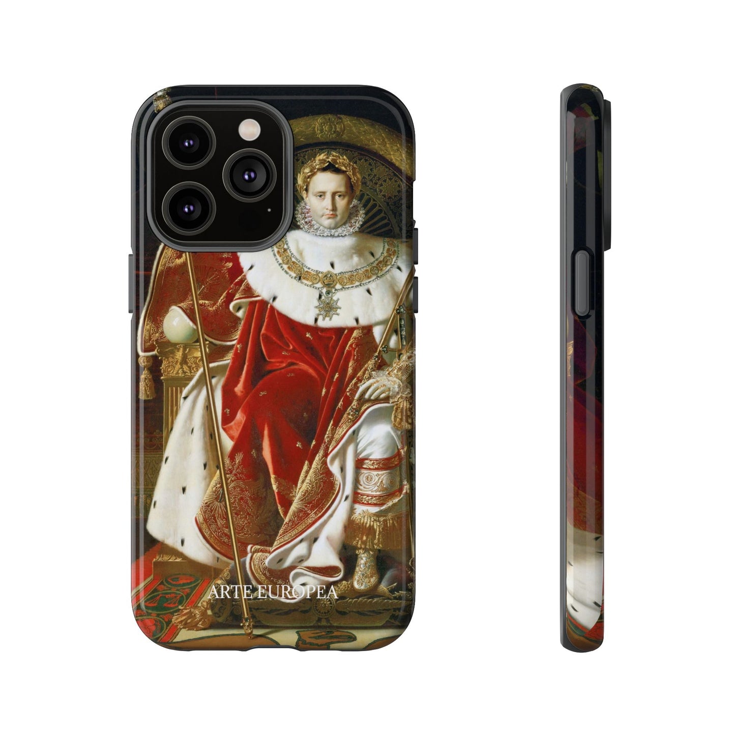 Napoleon I on His Imperial Throne - Jean-Auguste-Dominique Ingres (1806) - iPhone Case