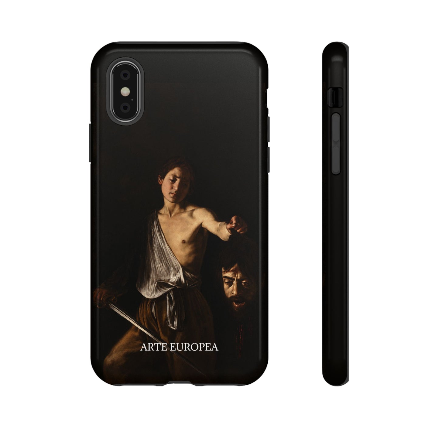 David with the Head of Goliath- Caravaggio (1609-1610) - iPhone Case