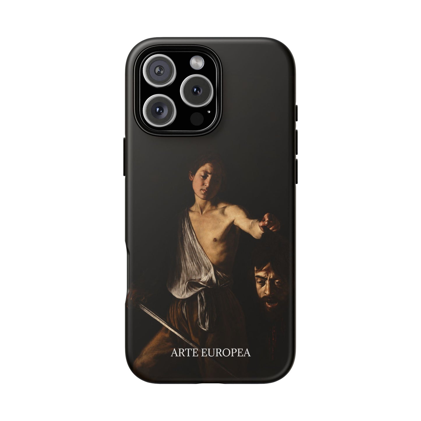 David with the Head of Goliath- Caravaggio (1609-1610) - iPhone Case
