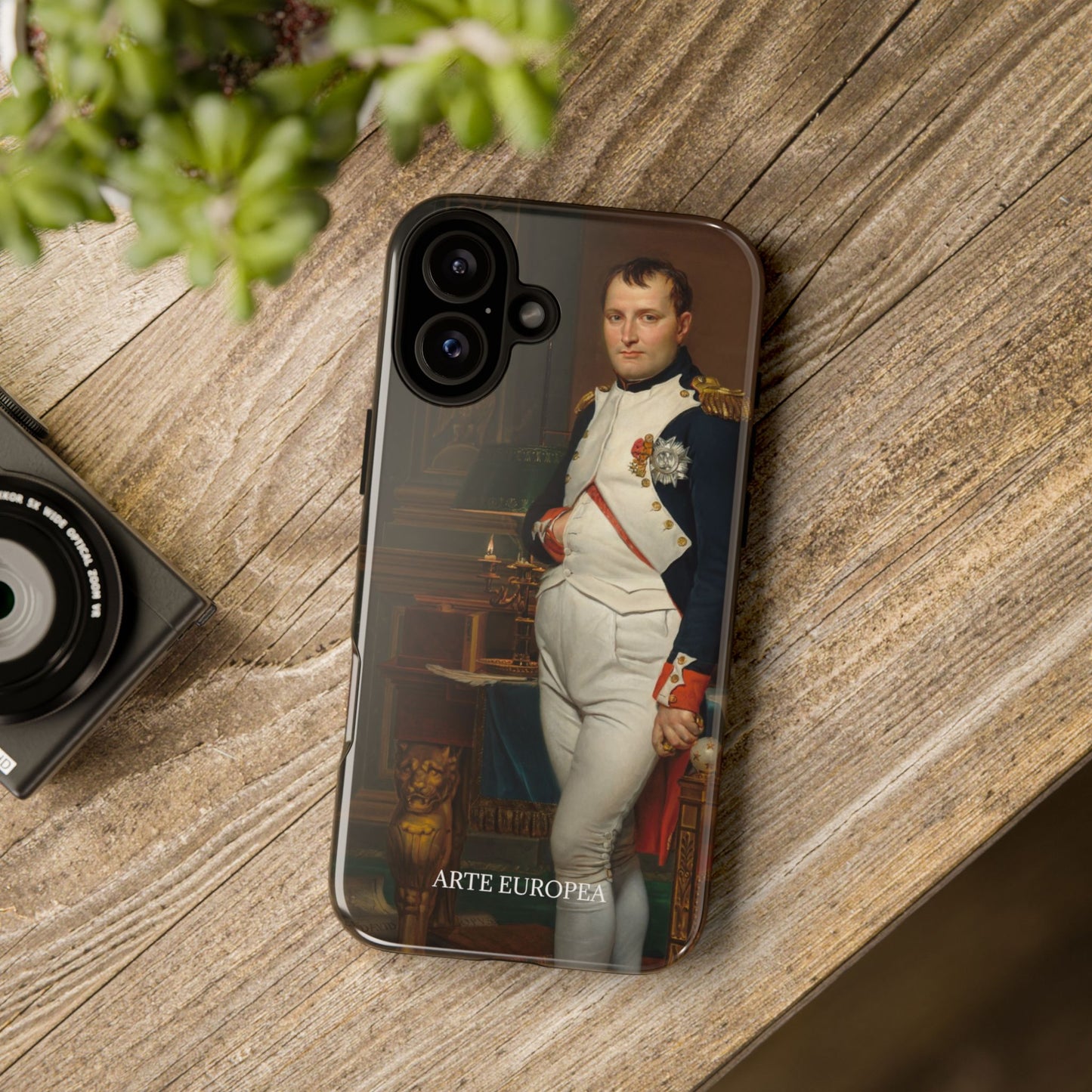 The Emperor Napoleon in His Study at the Tuileries - Jacques-Louis David (1812) - Phone Case