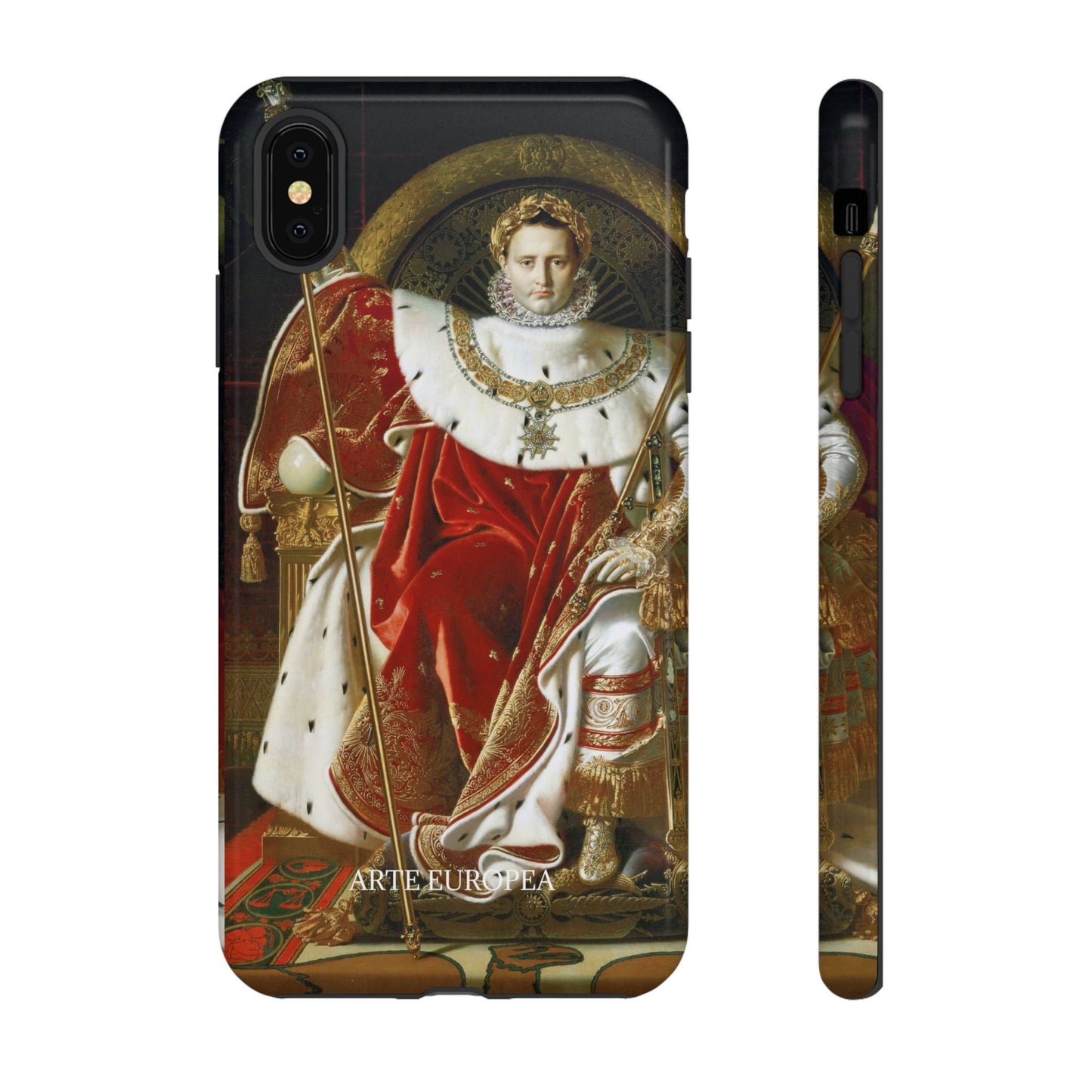 Napoleon I on His Imperial Throne - Jean-Auguste-Dominique Ingres (1806) - iPhone Case