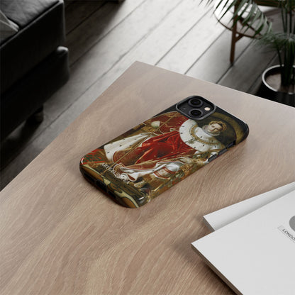 Napoleon I on His Imperial Throne - Jean-Auguste-Dominique Ingres (1806) - iPhone Case