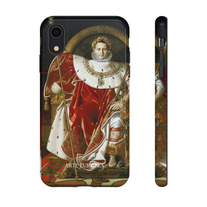 Napoleon I on His Imperial Throne - Jean-Auguste-Dominique Ingres (1806) - iPhone Case