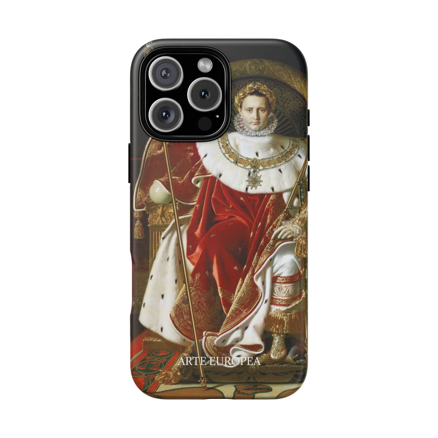 Napoleon I on His Imperial Throne - Jean-Auguste-Dominique Ingres (1806) - iPhone Case