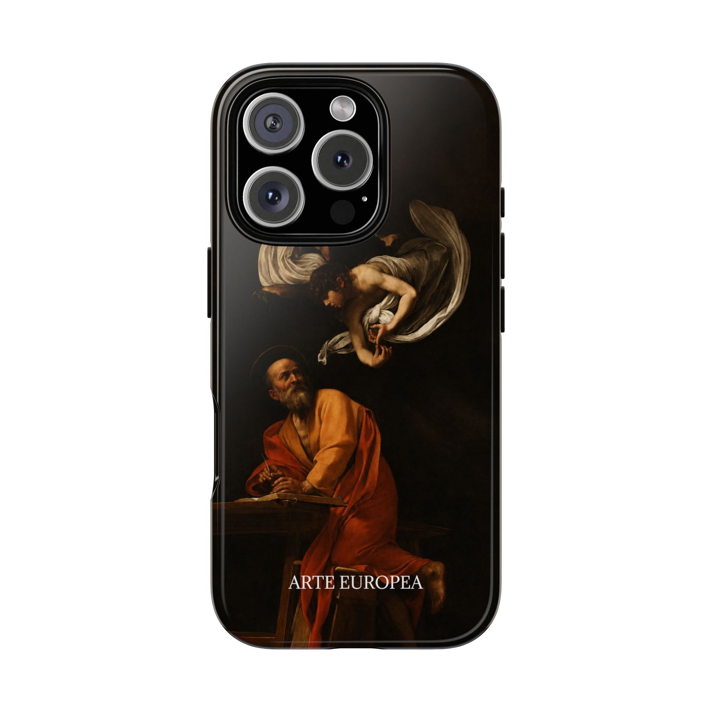 The Inspiration of Saint Matthew - Caravaggio (1602) - iPhone Case