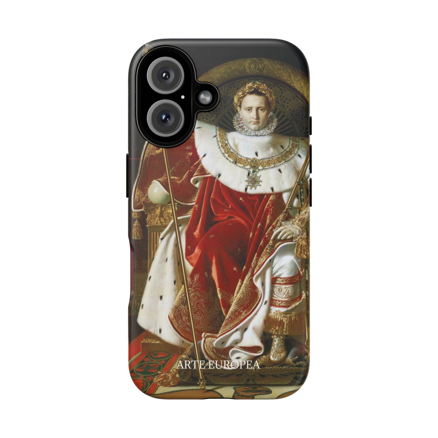 Napoleon I on His Imperial Throne - Jean-Auguste-Dominique Ingres (1806) - iPhone Case