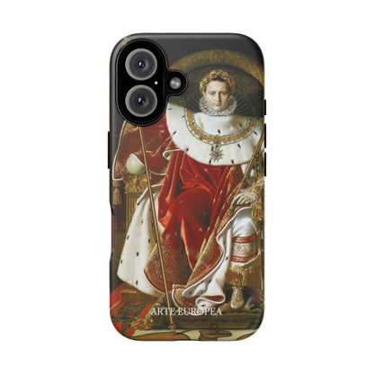 Napoleon I on His Imperial Throne - Jean-Auguste-Dominique Ingres (1806) - iPhone Case