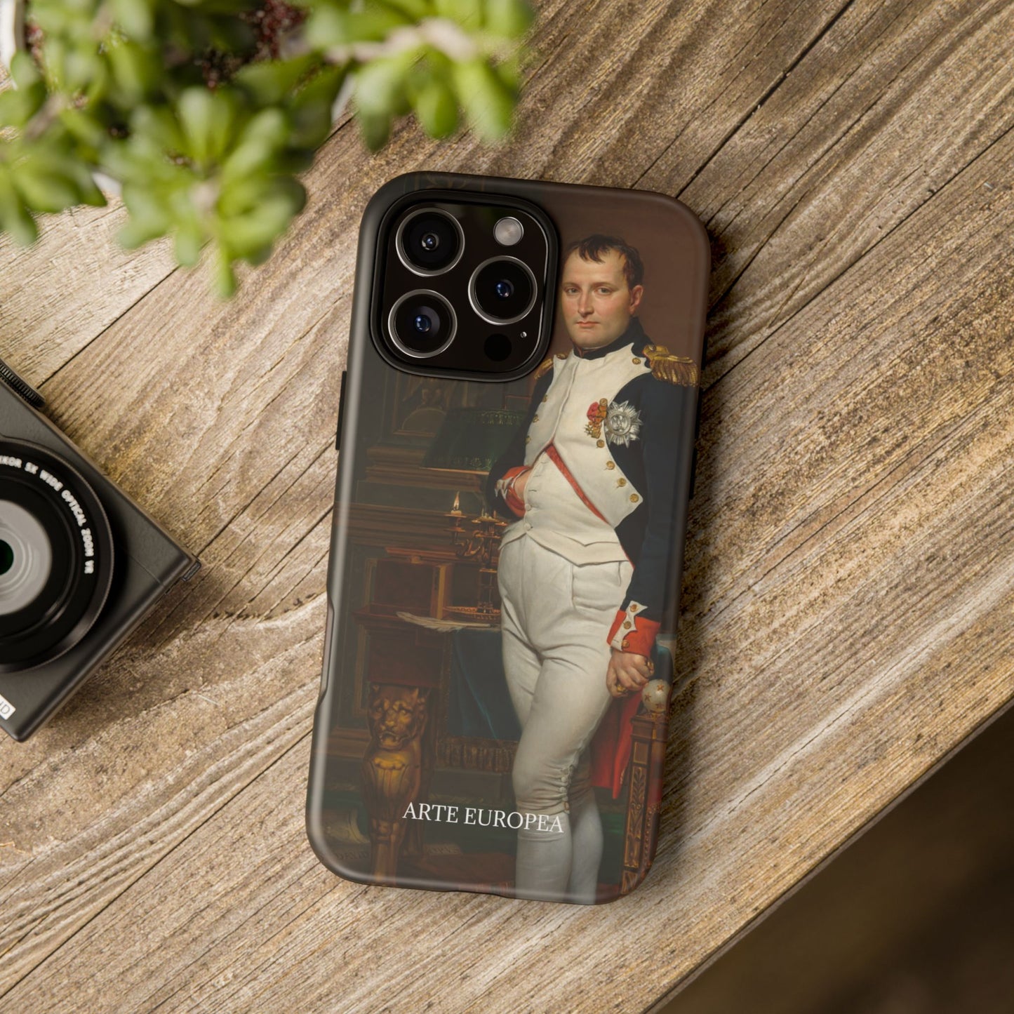 The Emperor Napoleon in His Study at the Tuileries - Jacques-Louis David (1812) - Phone Case