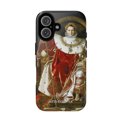 Napoleon I on His Imperial Throne - Jean-Auguste-Dominique Ingres (1806) - iPhone Case