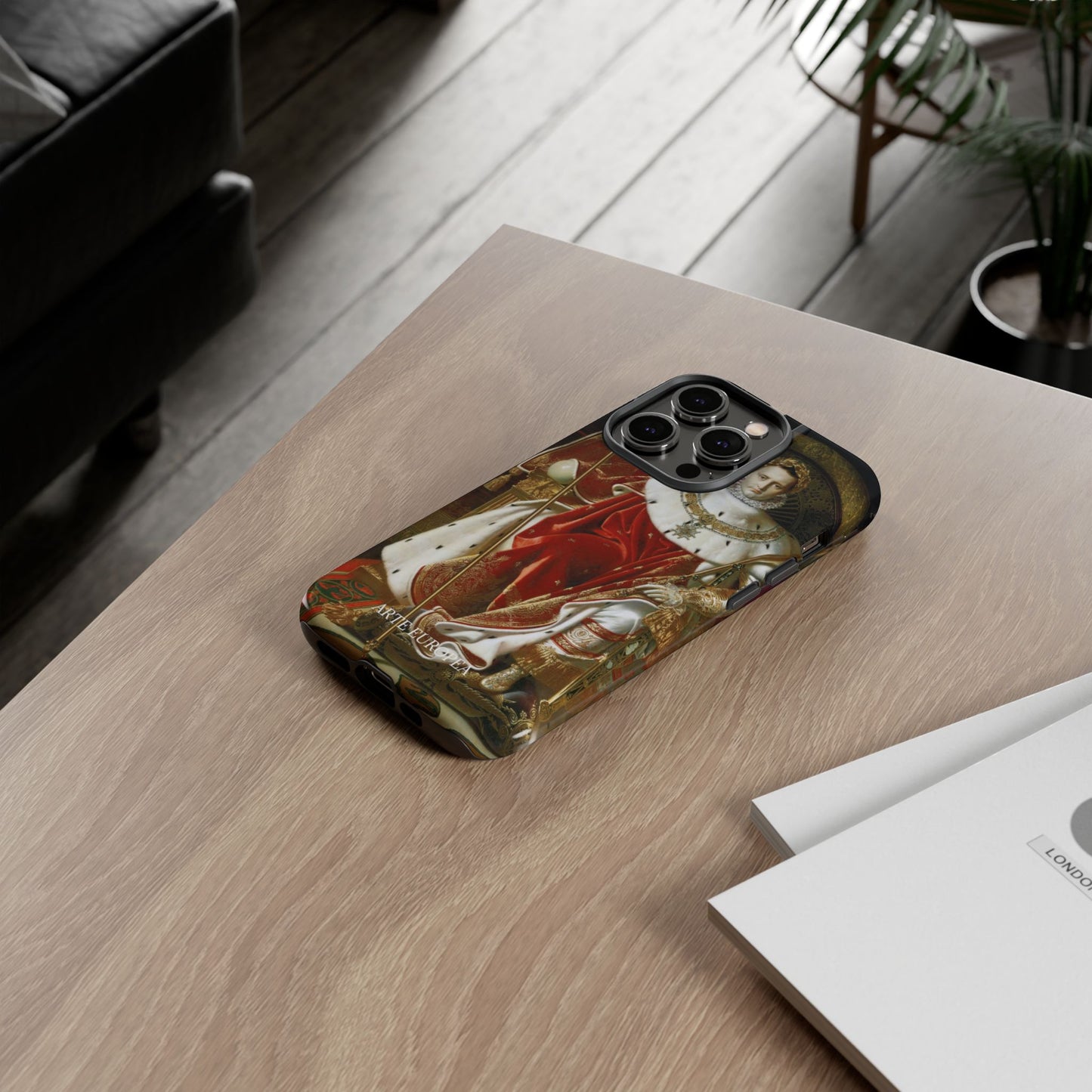 Napoleon I on His Imperial Throne - Jean-Auguste-Dominique Ingres (1806) - iPhone Case