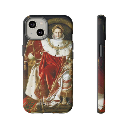 Napoleon I on His Imperial Throne - Jean-Auguste-Dominique Ingres (1806) - iPhone Case