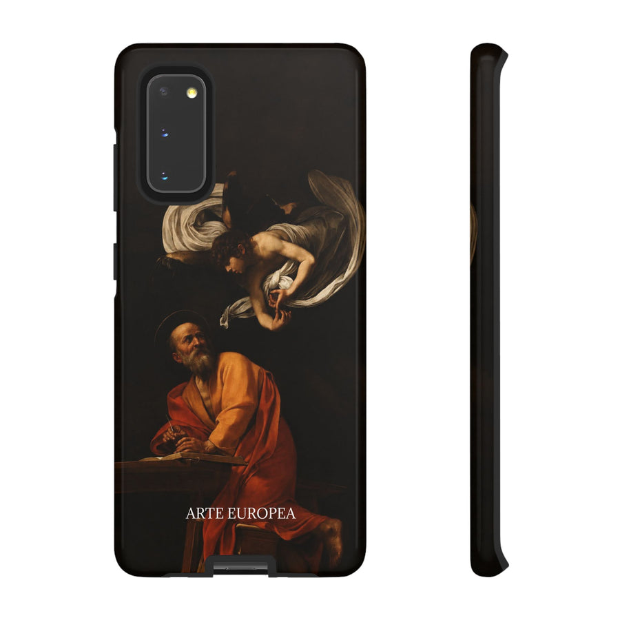 The Inspiration of Saint Matthew by Caravaggio, phone case