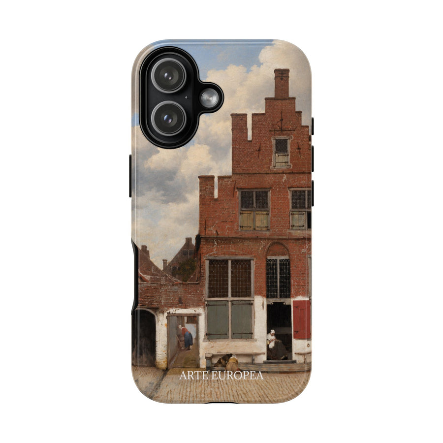 View of Houses in Delft 'The Little Street' by Johannes Vermeer, phone case