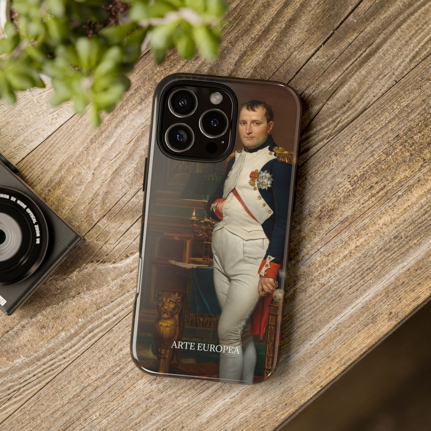 The Emperor Napoleon in His Study at the Tuileries - Jacques-Louis David (1812) - Phone Case