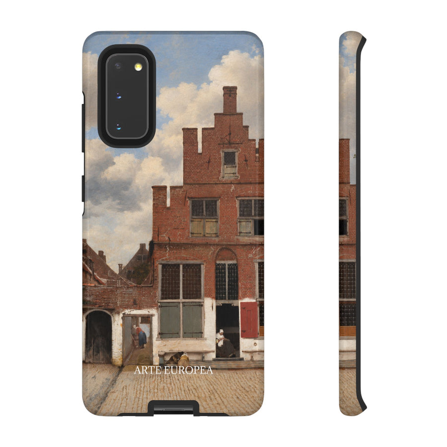 The Little Street by Johannes Vermeer, phone case