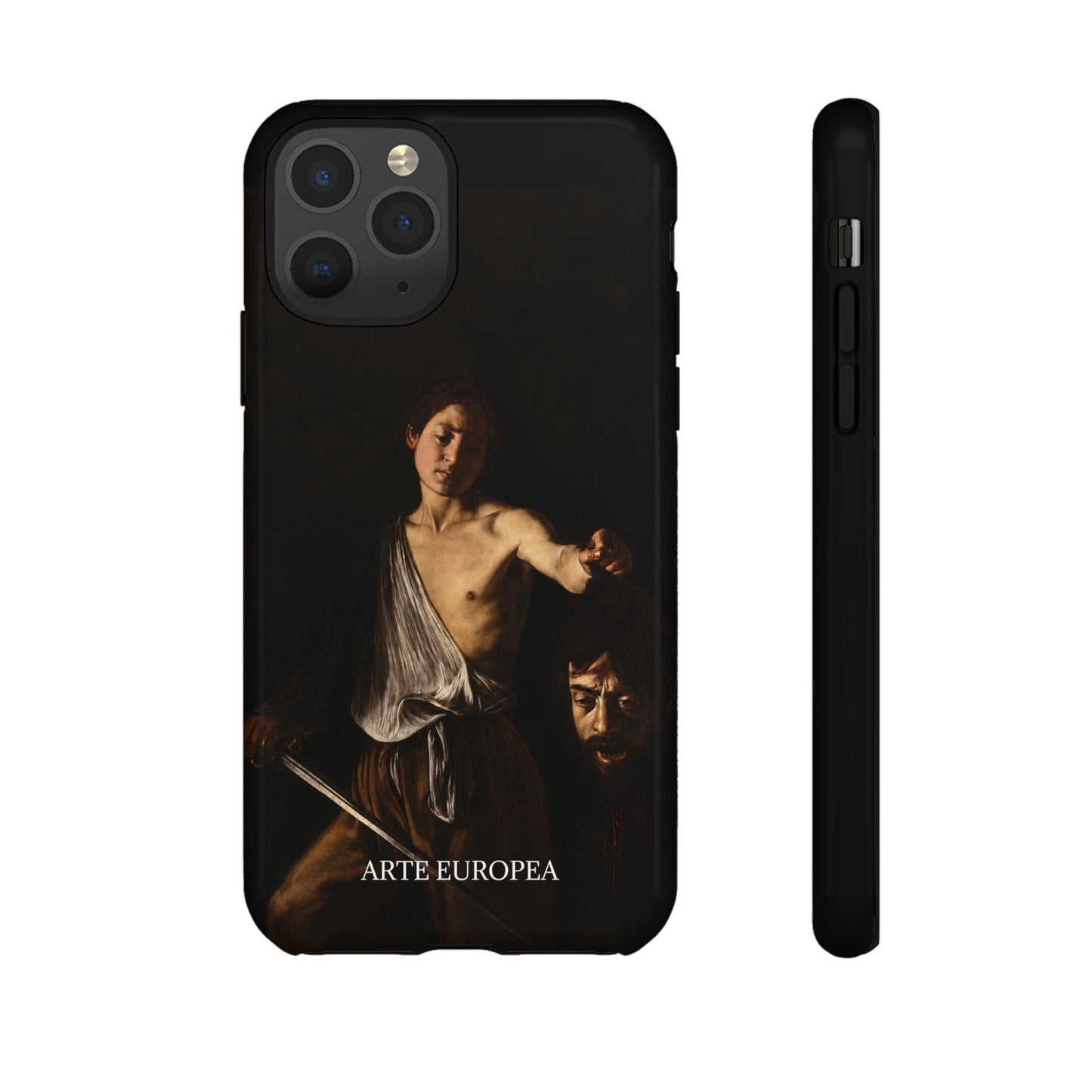 David with the Head of Goliath- Caravaggio (1609-1610) - iPhone Case
