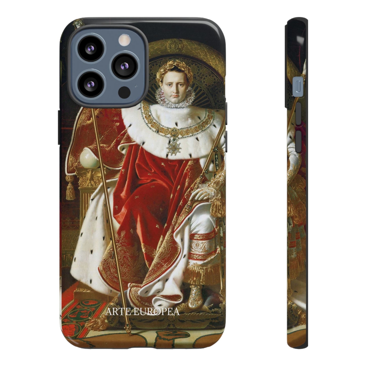 Napoleon I on His Imperial Throne - Jean-Auguste-Dominique Ingres (1806) - iPhone Case