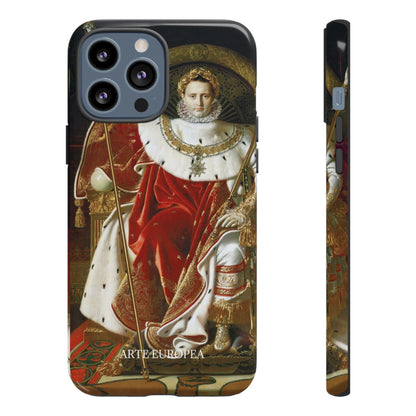 Napoleon I on His Imperial Throne - Jean-Auguste-Dominique Ingres (1806) - iPhone Case