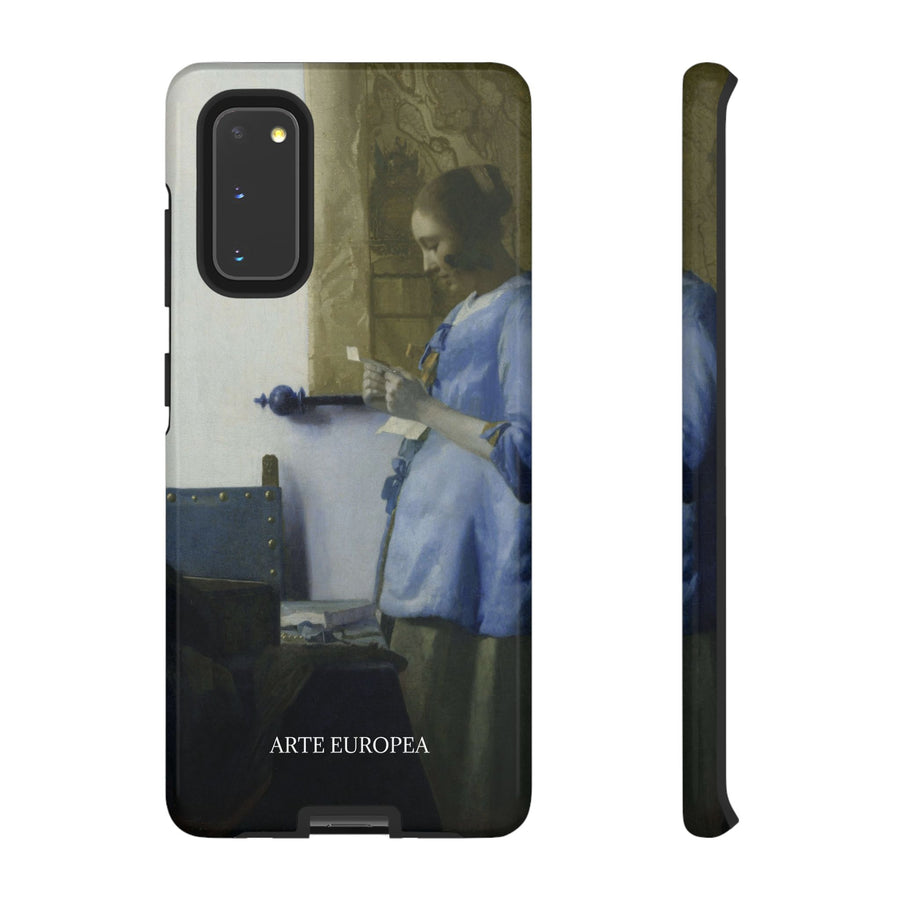 Woman Reading a Letter by Johannes Vermeer, phone case