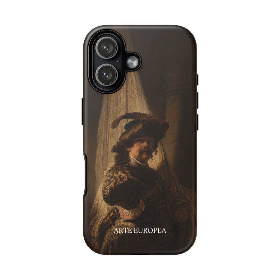 The Standard Bearer by Rembrandt van Rijn, phone case