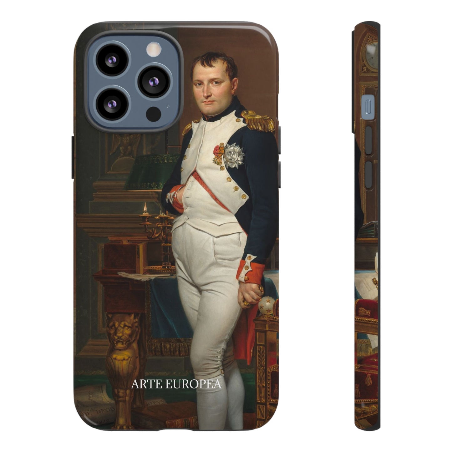 The Emperor Napoleon in His Study at the Tuileries - Jacques-Louis David (1812) - Phone Case