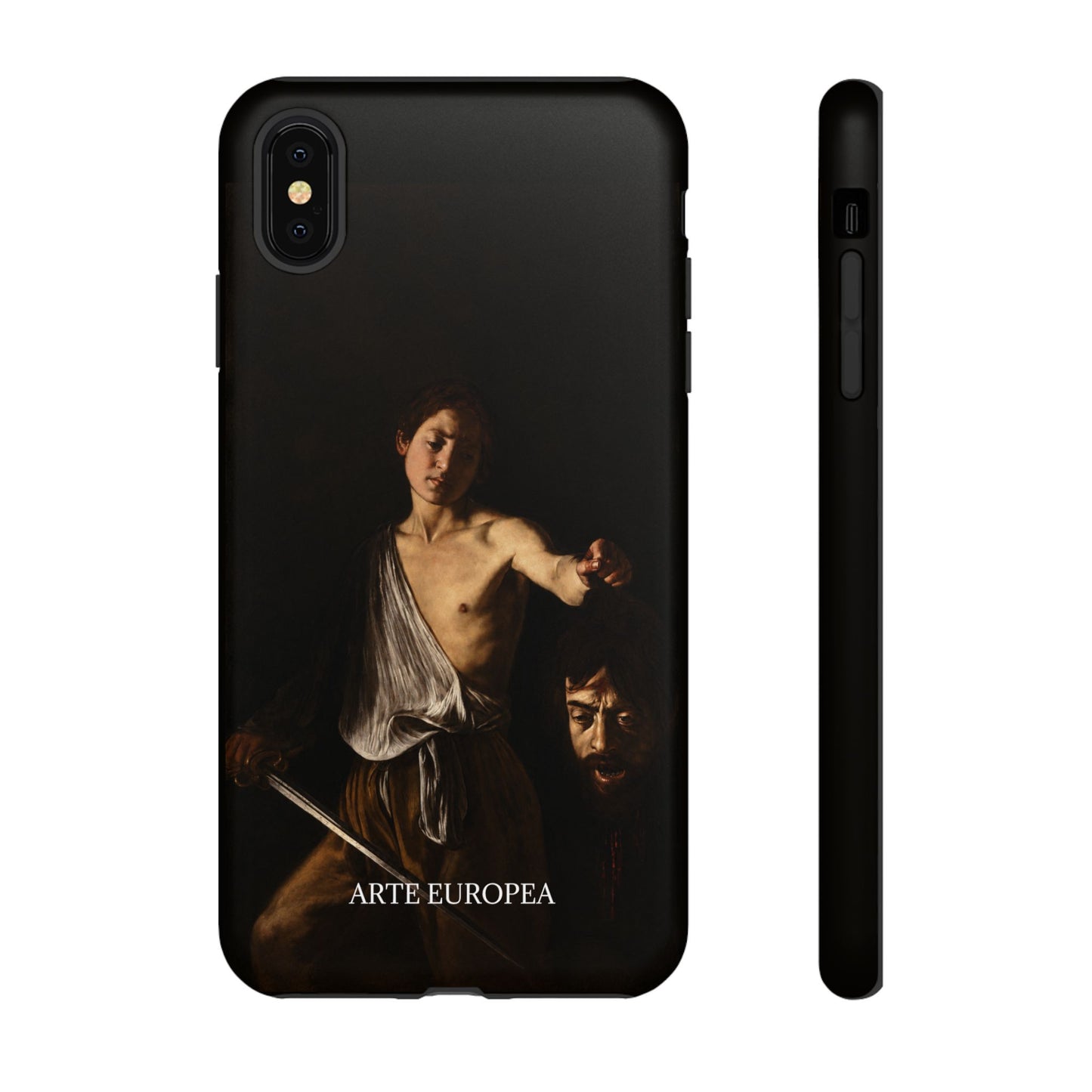 David with the Head of Goliath- Caravaggio (1609-1610) - iPhone Case