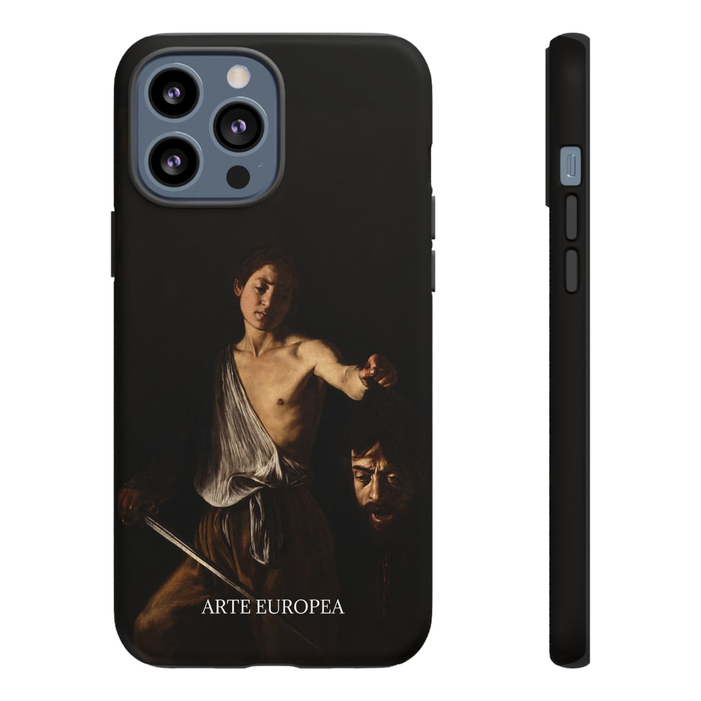 David with the Head of Goliath- Caravaggio (1609-1610) - iPhone Case