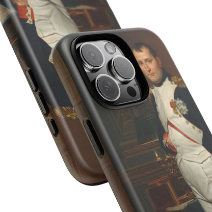 The Emperor Napoleon in His Study at the Tuileries - Jacques-Louis David (1812) - Phone Case
