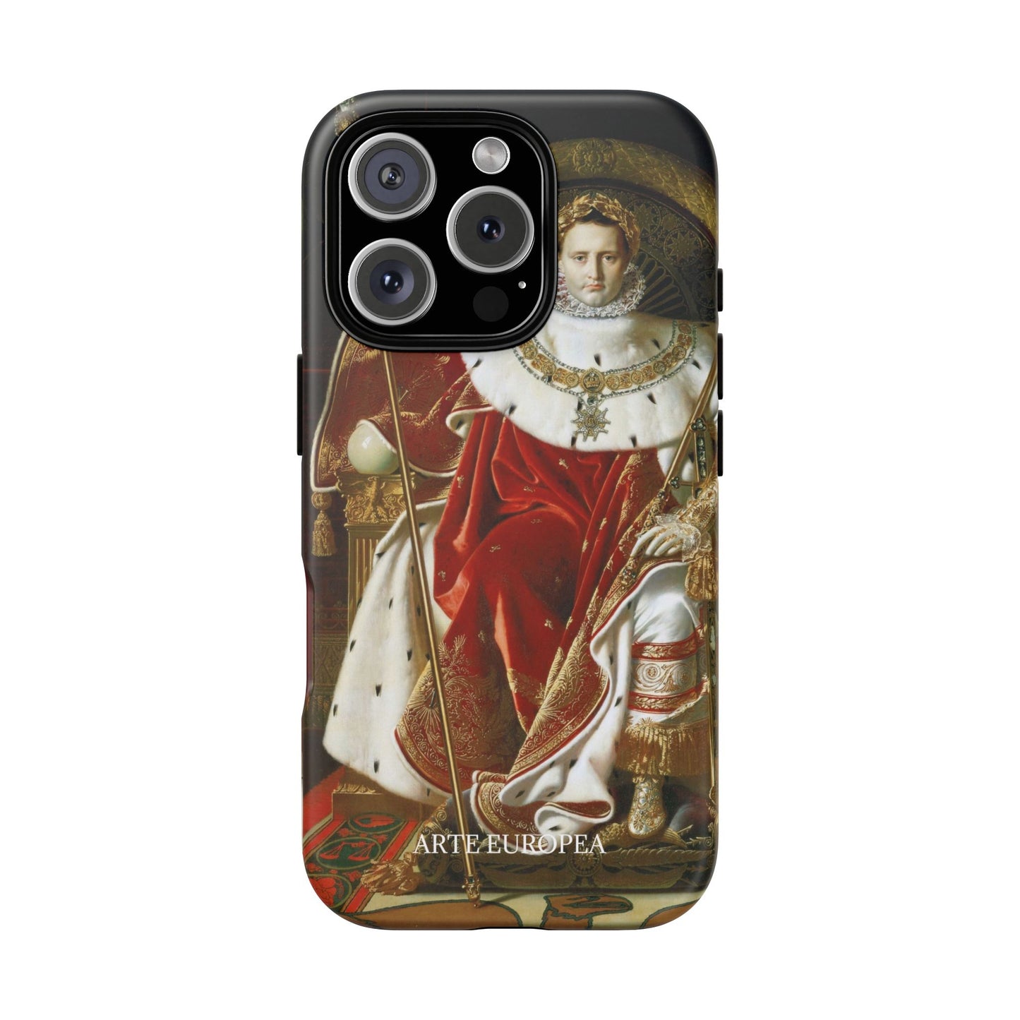 Napoleon I on His Imperial Throne - Jean-Auguste-Dominique Ingres (1806) - iPhone Case