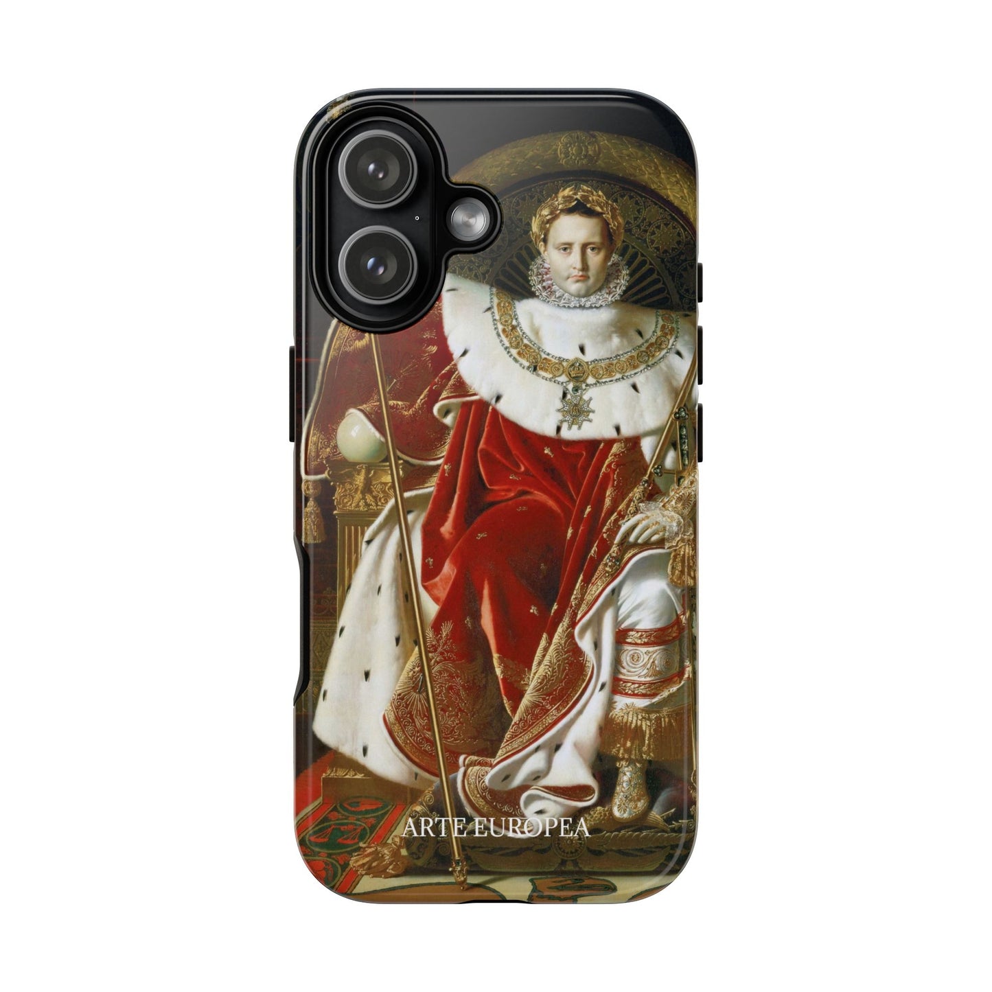Napoleon I on His Imperial Throne - Jean-Auguste-Dominique Ingres (1806) - iPhone Case