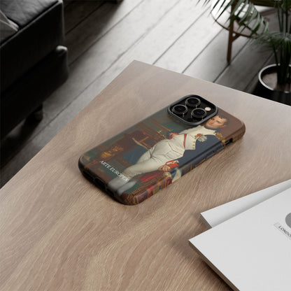 The Emperor Napoleon in His Study at the Tuileries - Jacques-Louis David (1812) - Phone Case