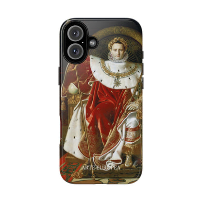 Napoleon I on His Imperial Throne - Jean-Auguste-Dominique Ingres (1806) - iPhone Case
