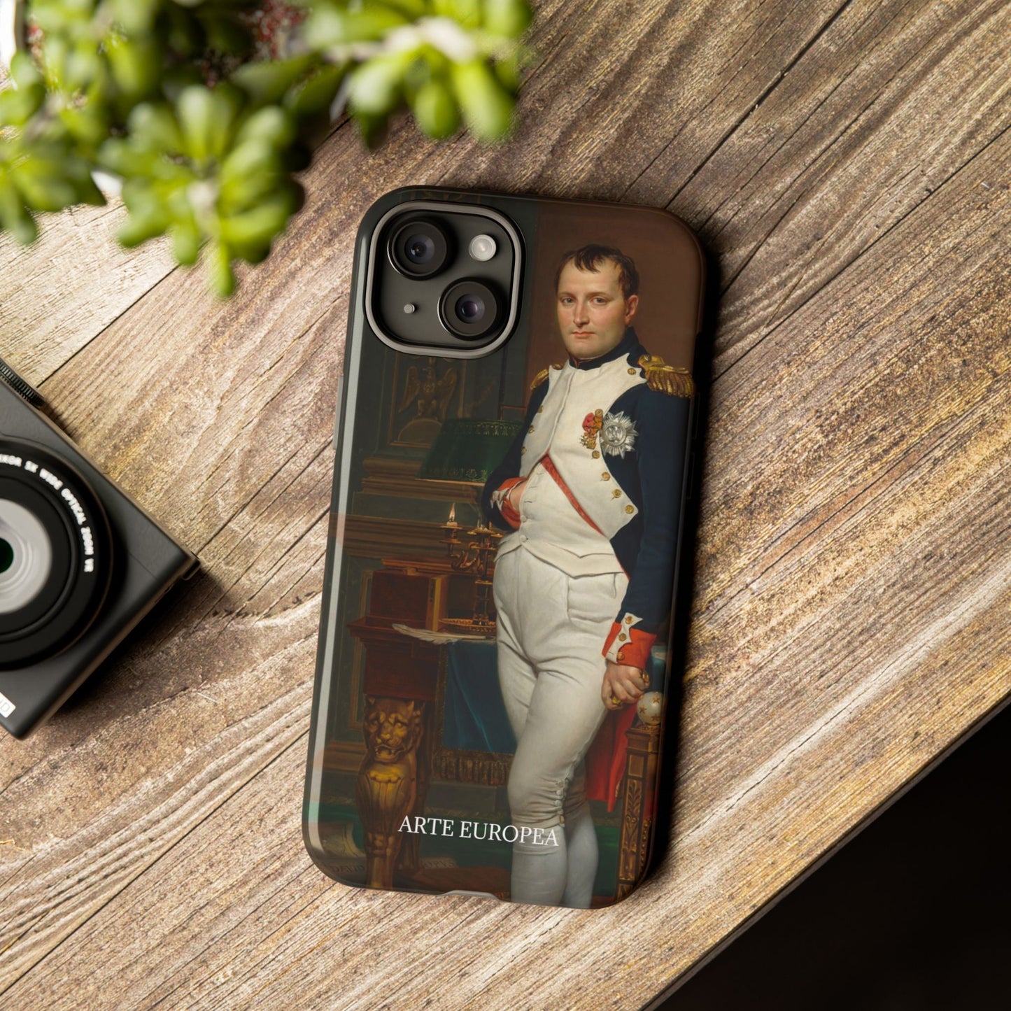 The Emperor Napoleon in His Study at the Tuileries - Jacques-Louis David (1812) - Phone Case
