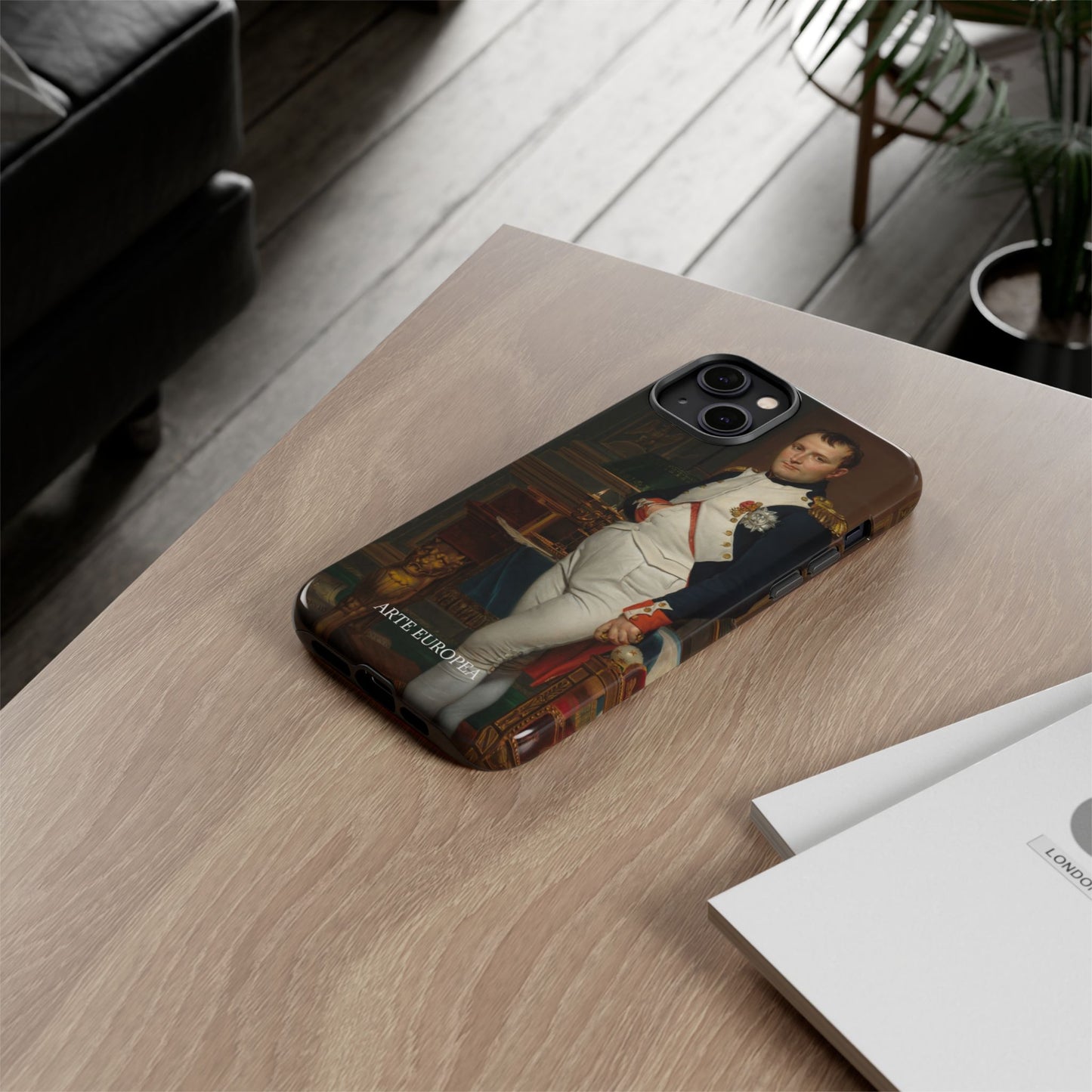 The Emperor Napoleon in His Study at the Tuileries - Jacques-Louis David (1812) - Phone Case