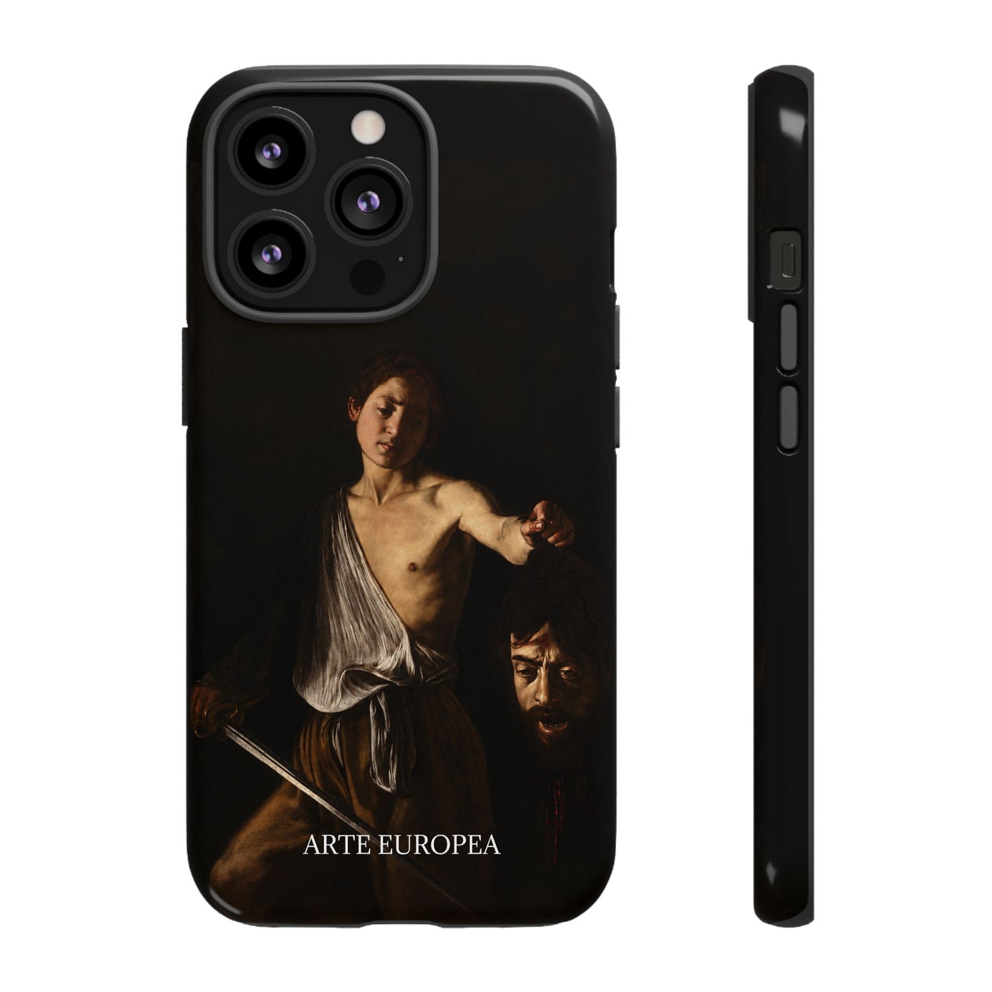 David with the Head of Goliath- Caravaggio (1609-1610) - iPhone Case
