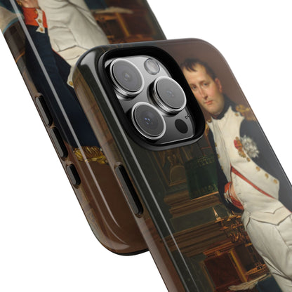 The Emperor Napoleon in His Study at the Tuileries - Jacques-Louis David (1812) - Phone Case