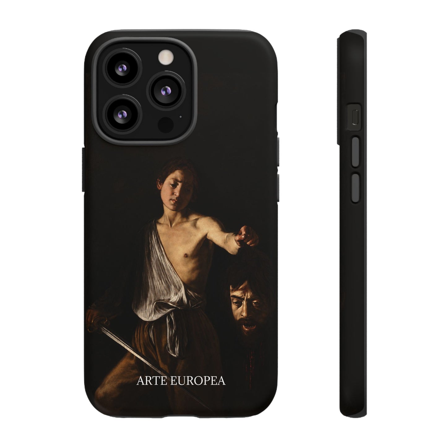 David with the Head of Goliath- Caravaggio (1609-1610) - iPhone Case