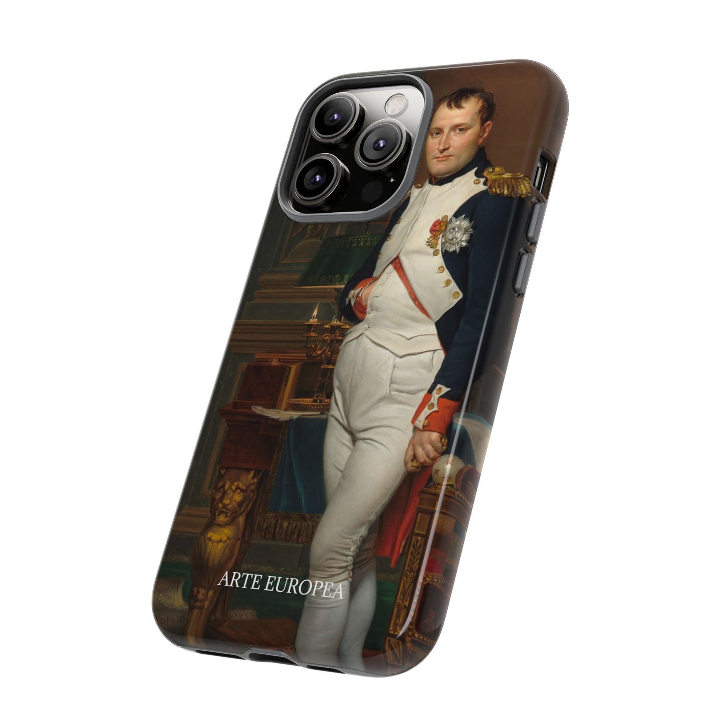 The Emperor Napoleon in His Study at the Tuileries - Jacques-Louis David (1812) - Phone Case