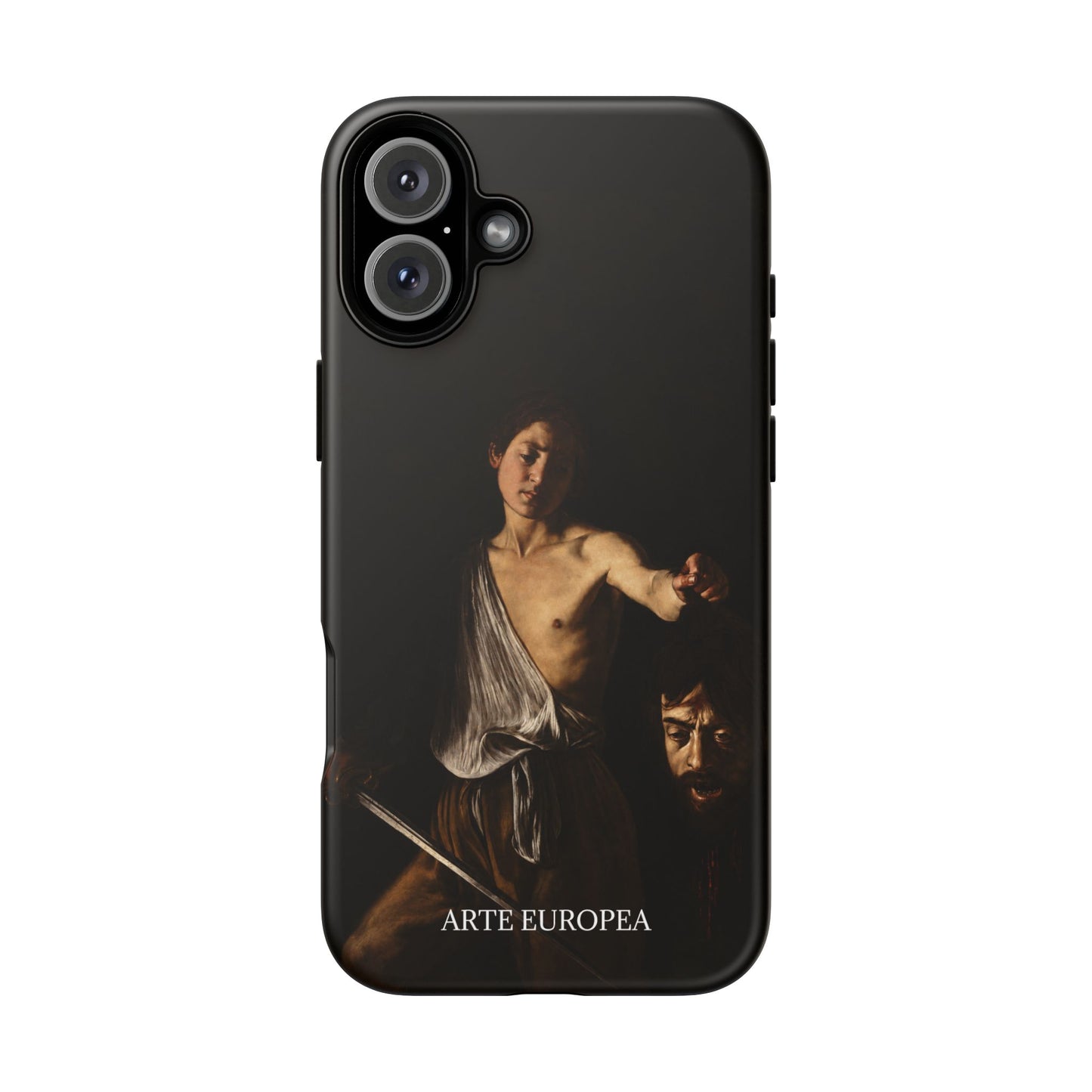 David with the Head of Goliath- Caravaggio (1609-1610) - iPhone Case