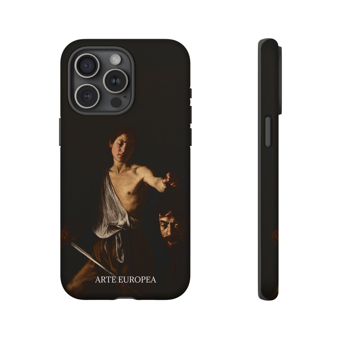 David with the Head of Goliath- Caravaggio (1609-1610) - iPhone Case