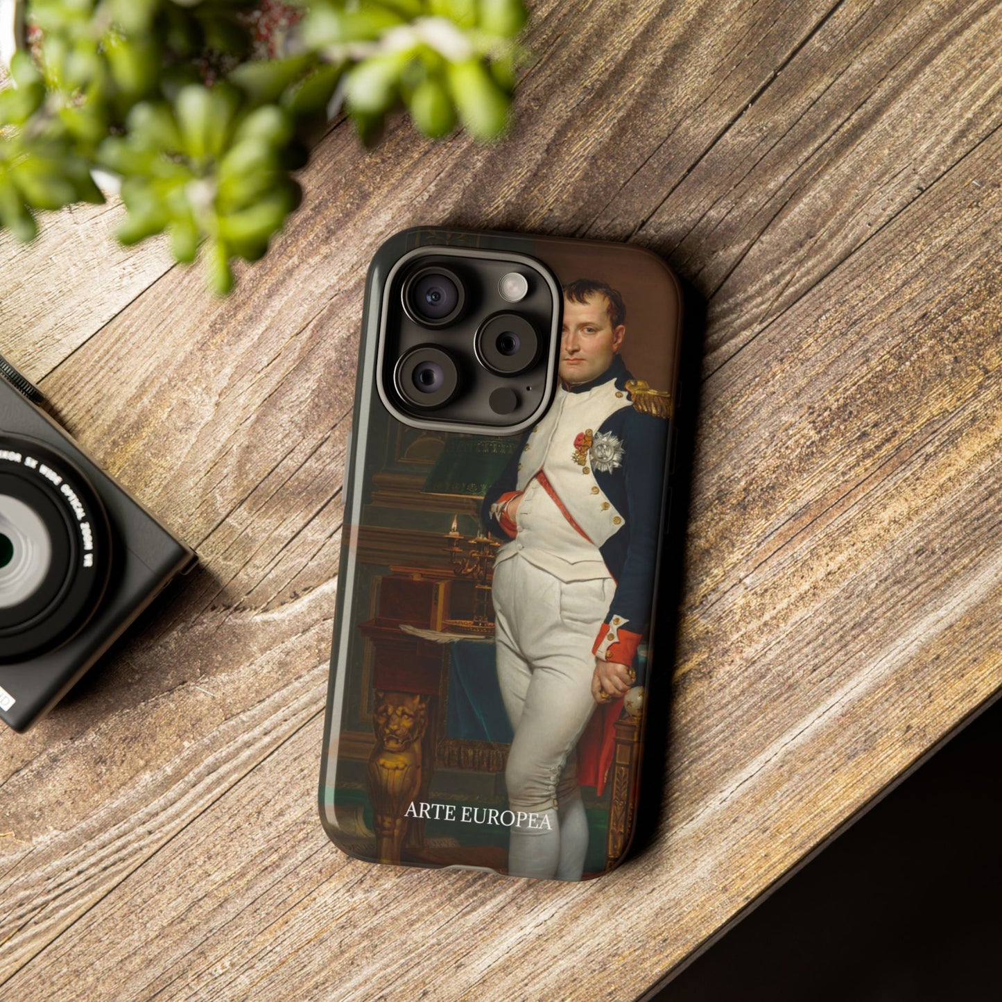 The Emperor Napoleon in His Study at the Tuileries - Jacques-Louis David (1812) - Phone Case