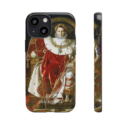 Napoleon I on His Imperial Throne - Jean-Auguste-Dominique Ingres (1806) - iPhone Case