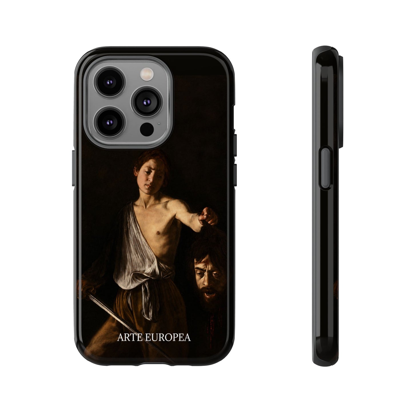 David with the Head of Goliath- Caravaggio (1609-1610) - iPhone Case