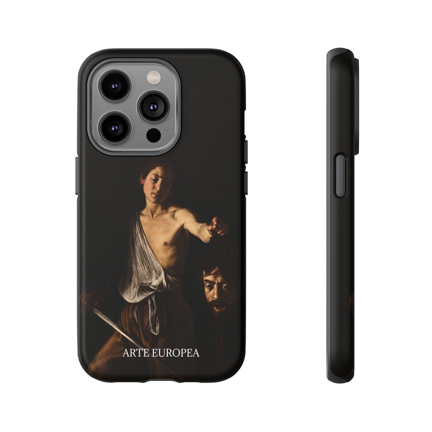 David with the Head of Goliath- Caravaggio (1609-1610) - iPhone Case